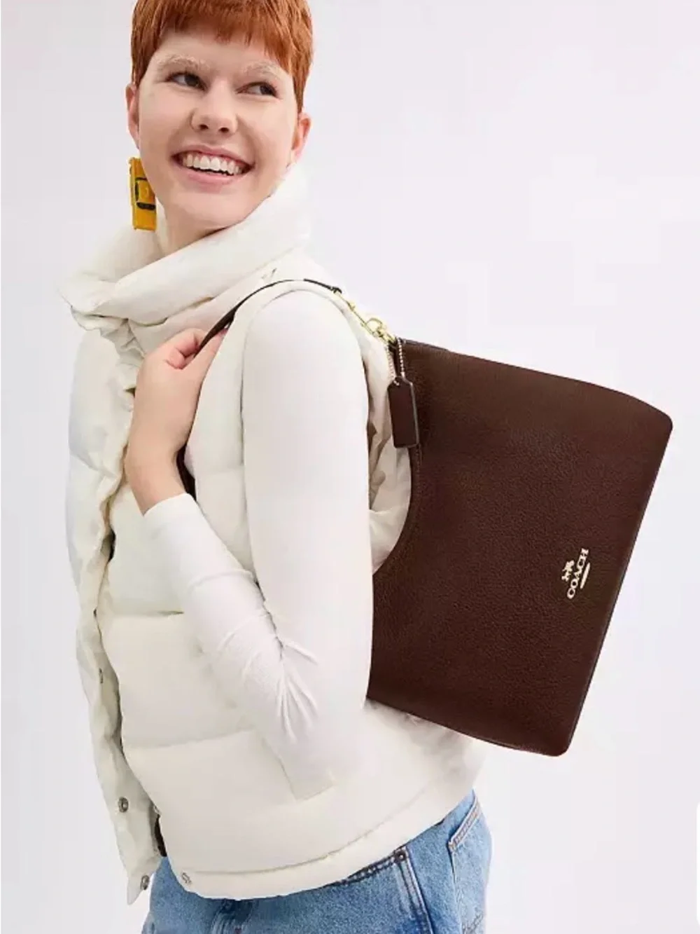 Coach Laurel Shoulder Bag Maple